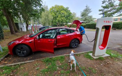 Experiment Tesla E-Auto Urlaub in Frankreich Teil 1